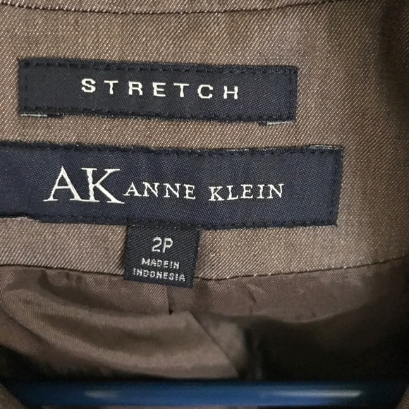 ANNE KLEIN WOMENS JACKET SZ 2P BROWN,BUTTON - Picture 3 of 3